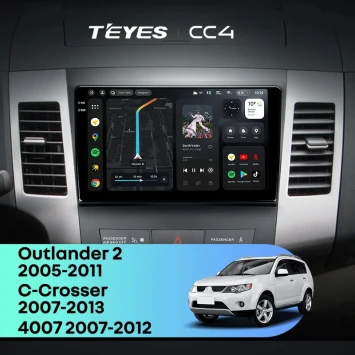 Штатная магнитола Teyes CC4 8/128 Mitsubishi Outlander 2 (2005-2011) F1 Тип-B