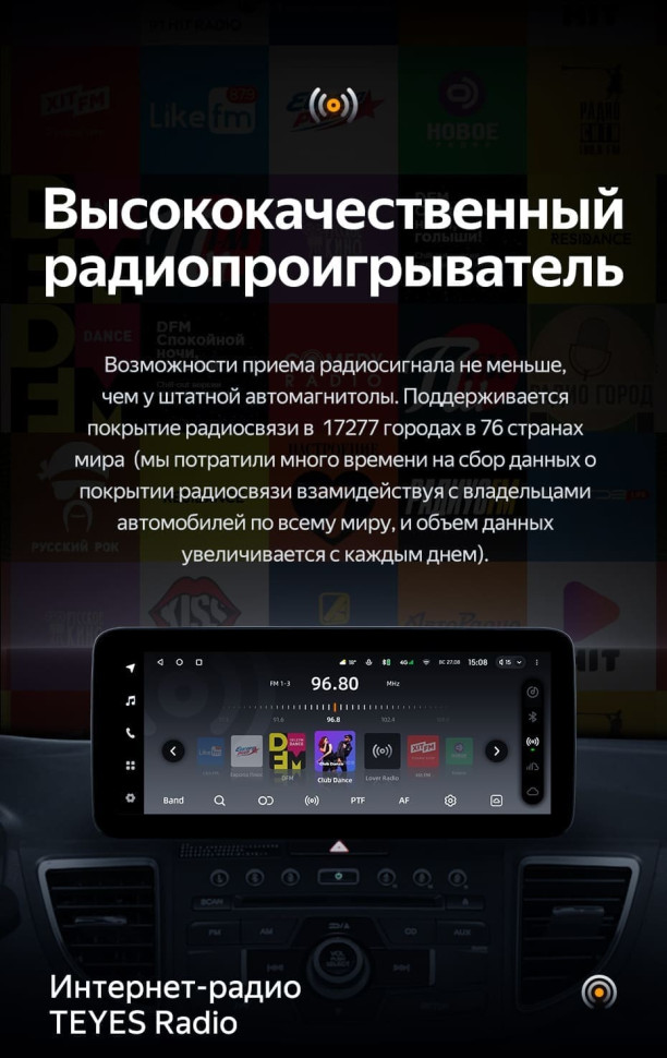 Штатная магнитола Teyes LUX ONE 360 6/128 Honda CR-V 4 RM RE (2011-2018) Тип-A