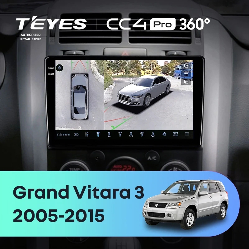 Штатная магнитола Teyes CC4 Pro 360 8/128 Suzuki Grand Vitara 3 (2005-2015)