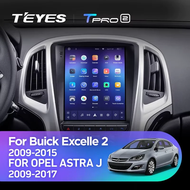 Штатная магнитола Tesla style Teyes TPRO 2 3/32 Opel Astra J (2009-2017) F2