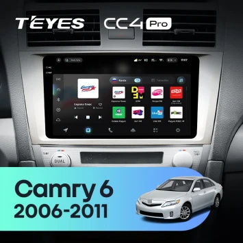Штатная магнитола Teyes CC4 Pro 8/128 Toyota Camry 6 XV 40 (2006-2011) F2