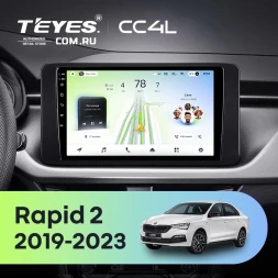 Штатная магнитола Teyes CC4L 6/64 с DTS Skoda Rapid 2 (2019-2023)