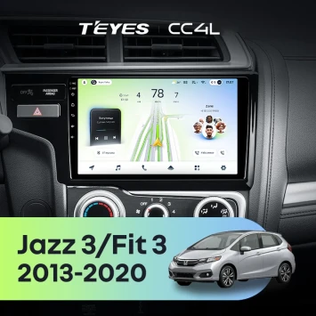 Штатная магнитола Teyes CC4L 6/64 с DTS Honda Jazz 3 (2015-2020) Тип-B