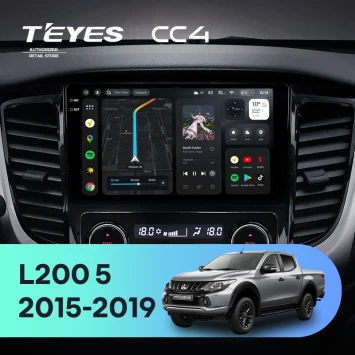 Штатная магнитола Teyes CC4 8/128 Mitsubishi L200 5 (2015-2019) климат контроль F2