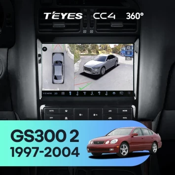 Штатная магнитола Teyes CC4 360 6/64 Lexus GS300 2 S160 (1997-2004) Тип-B
