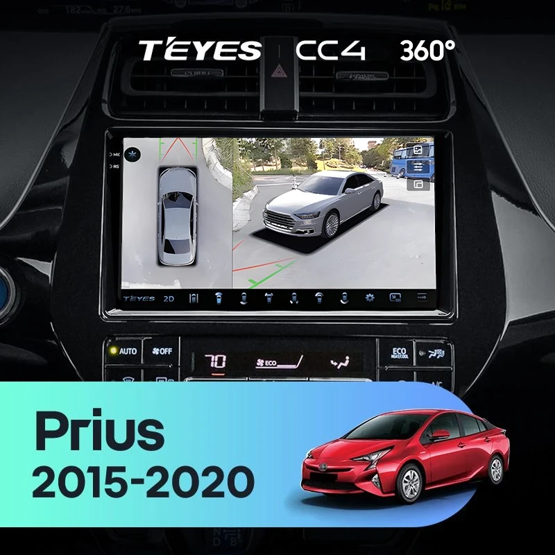 Штатная магнитола Teyes CC4 360 8/128 Toyota Prius XW50 (2015-2020)