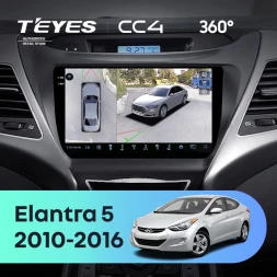 Штатная магнитола Teyes CC4 360 8/128 Hyundai Elantra 5 JK GD MD UD (2010-2016) F2