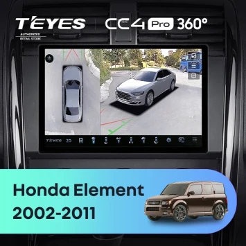 Штатная магнитола Teyes CC4 Pro 360 8/128 Honda Element YH (2002-2011) (13")