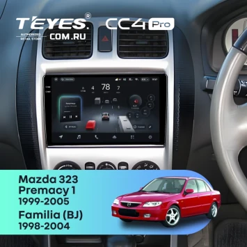 Штатная магнитола Teyes CC4 Pro 12/256 Mazda Familia (BJ) (1998-2004) F2
