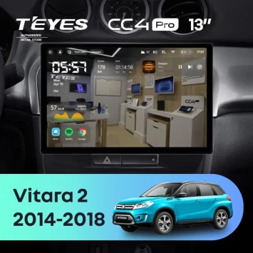 Штатная магнитола Teyes CC4 Pro 12/256 Suzuki Vitara 2 (2014-2018) (13")