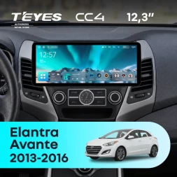 Штатная магнитола Teyes CC4 12.3" 8/128 Hyundai Avante (2013-2016) F2