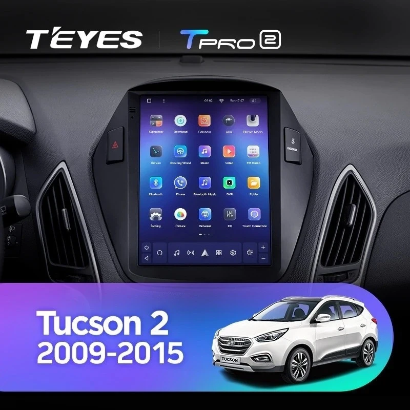 Штатная магнитола Tesla style Teyes TPRO 2 4/64 Hyundai IX35 (2009-2015) F1 Тип-C