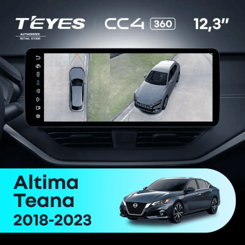 Штатная магнитола Teyes CC4 12.3" 360 6/64 Nissan Teana (2018-2023)