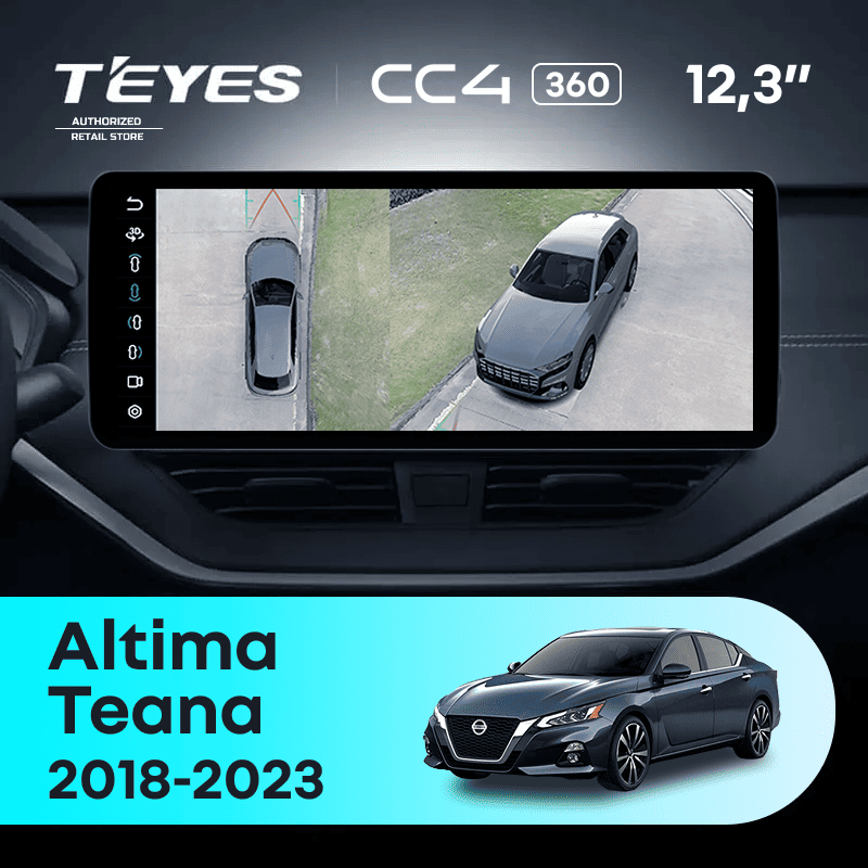 Штатная магнитола Teyes CC4 12.3" 360 6/64 Nissan Teana (2018-2023)
