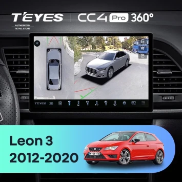 Штатная магнитола Teyes CC4 Pro 360 8/128 Seat Leon 3 (2012-2020) F3 (13")