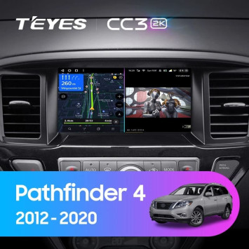Штатная магнитола Teyes CC3 2K 4/32 Nissan Pathfinder 4 R52 (2012-2020) F1