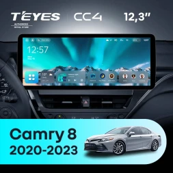 Штатная магнитола Teyes CC4 12.3" 8/128 Toyota Camry 8 XV70 (2020-2023)