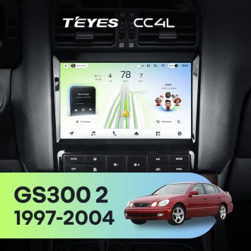 Штатная магнитола Teyes CC4L 4/64 Lexus GS300 2 S160 (1997-2004) Тип-B