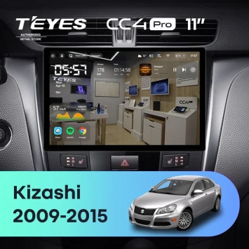 Штатная магнитола Teyes CC4 Pro 12/256 Suzuki Kizashi (2009-2015) (11")