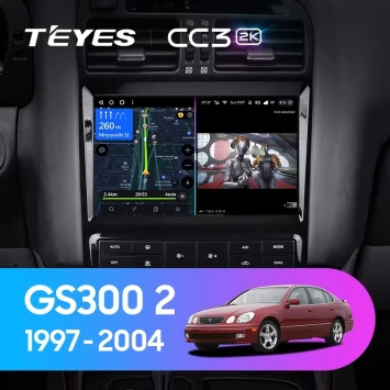 Штатная магнитола Teyes CC3 2K 4/32 Lexus GS300 2 S160 (1997-2004) Тип-B