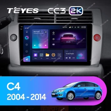 Штатная магнитола Teyes CC3 2K 4/32 Citroen C4 (2004-2014)