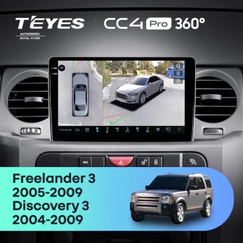 Штатная магнитола Teyes CC4 Pro 360 8/128 Land Rover Discovery 3 (2004-2009) F1