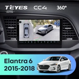 Штатная магнитола Teyes CC4 360 8/128 Hyundai Elantra 6 (2015-2018) Тип-A