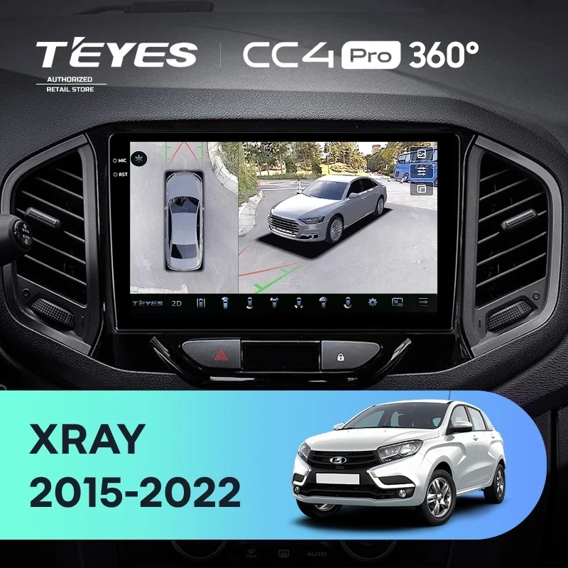 Штатная магнитола Teyes CC4 Pro 360 12/256 Lada Xray (2015-2022)