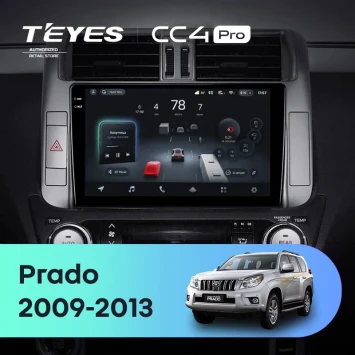 Штатная магнитола Teyes CC4 Pro 12/256 Toyota Land Cruiser Prado 150 (2009-2013) F2 Тип-B