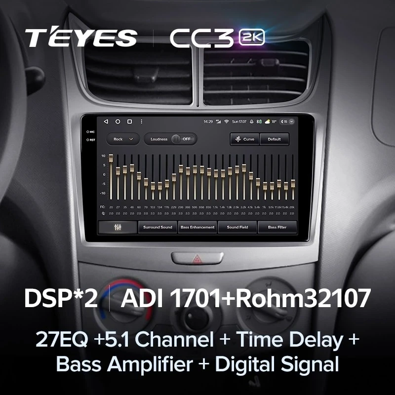 Штатная магнитола Teyes CC3 2K 4/32 Chevrolet Sail (2009-2013)