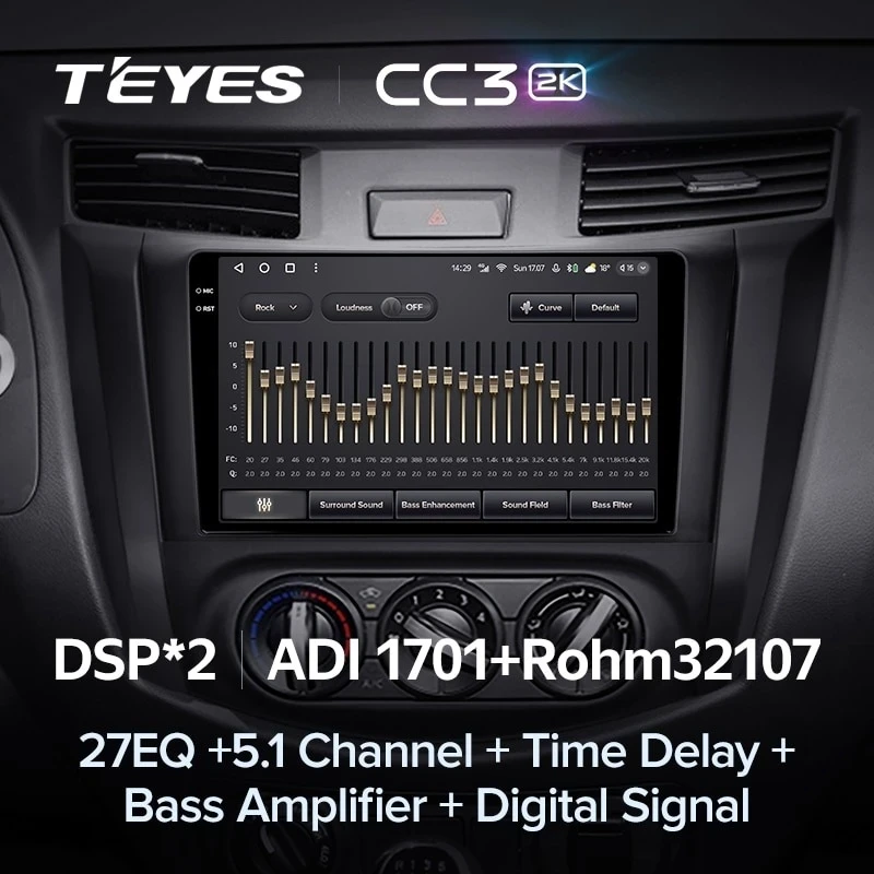 Штатная магнитола Teyes CC3 2K 360 6/128 Nissan Navara D23 IV (2014-2021) Тип-B