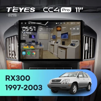 Штатная магнитола Teyes CC4 Pro 8/128 Lexus RX300 XU10 (1997-2003) F2 (11")