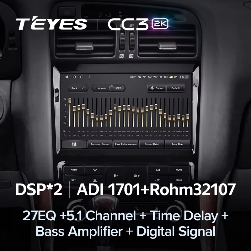 Штатная магнитола Teyes CC3 2K 4/64 Lexus GS300 2 S160 (1997-2004) Тип-B
