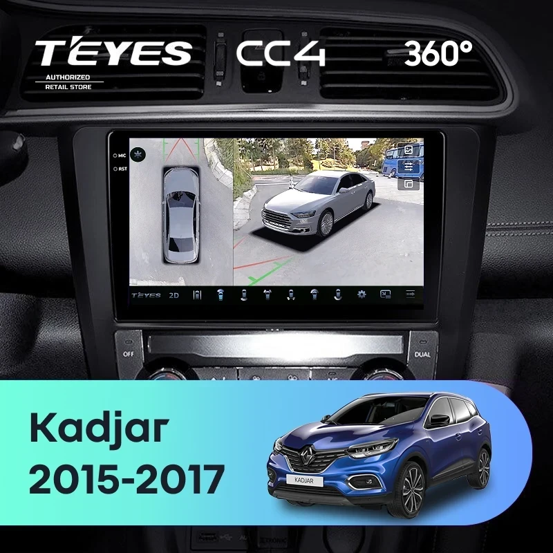 Штатная магнитола Teyes CC4 360 6/64 Renault Kadjar (2015-2017)