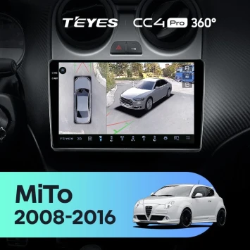 Штатная магнитола Teyes CC4 Pro 360 8/128 Alfa Romeo MiTo 955 (2008-2016)