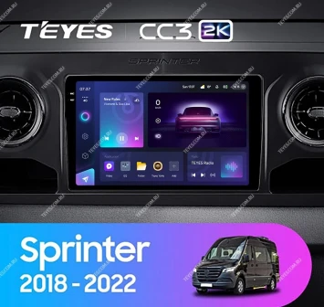 Штатная магнитола Teyes CC3 2K 4/32 Mercedes-Benz Sprinter (2018-2022) F1