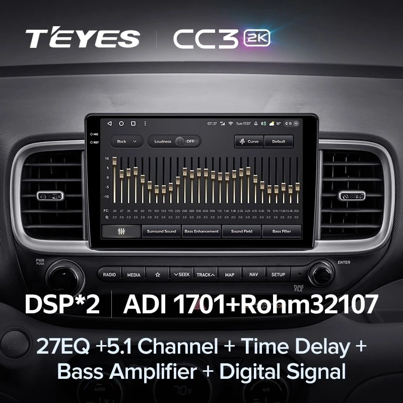 Штатная магнитола Teyes CC3 2K 6/128 Hyundai Venue (2019-2020) Правый руль