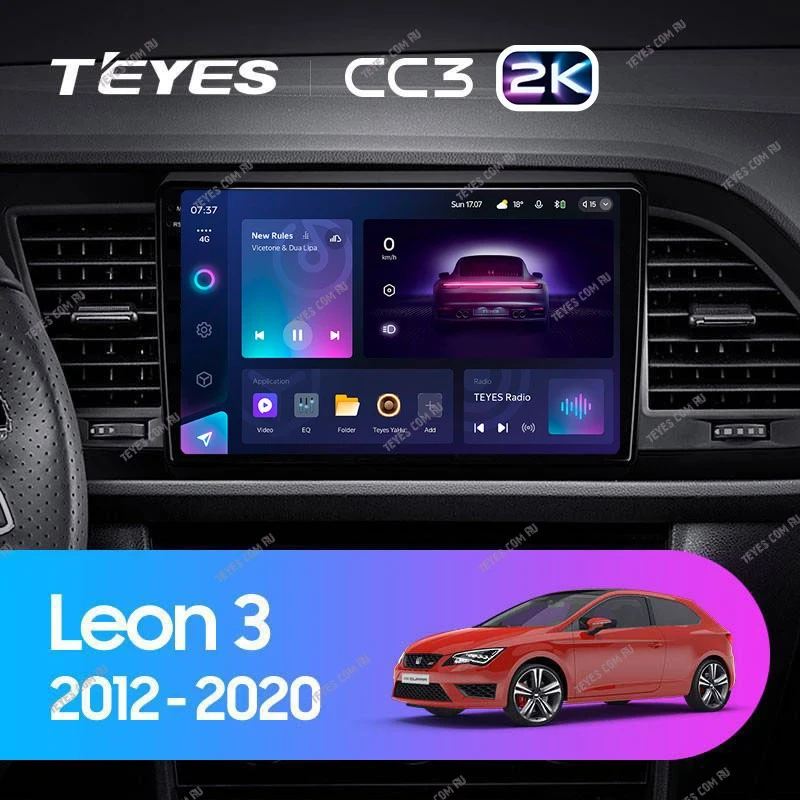 Штатная магнитола Teyes CC3 2K 4/32 Seat Leon 3 (2012-2020) F3