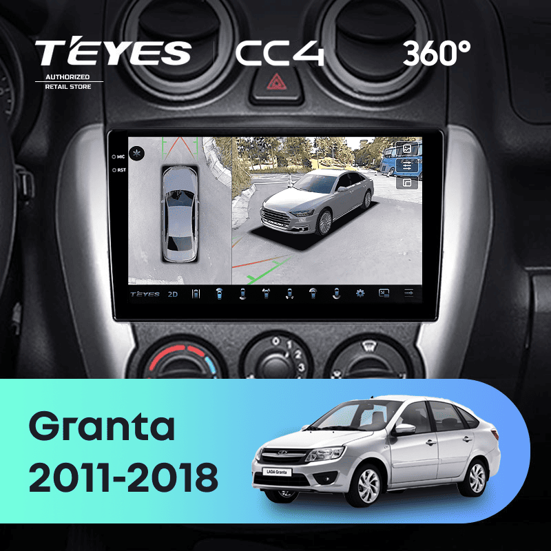 Штатная магнитола Teyes CC4 360 8/128 Lada Granta Sport (2011-2018) Тип-B