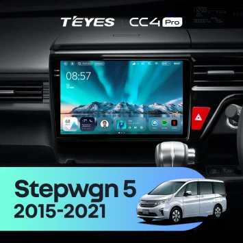 Штатная магнитола Teyes CC4 Pro 12/256 Honda Stepwgn 5 (2015-2021) правый руль