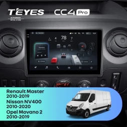 Штатная магнитола Teyes CC4 Pro 12/256 Nissan NV400 (2010-2020) F2