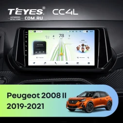 Штатная магнитола Teyes CC4L 4/64 Peugeot 2008 2 (2019-2021) (0din)