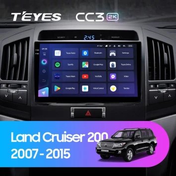 Штатная магнитола Teyes CC3 2K 4/32 Toyota Land Cruiser 200 (2007-2015) F1