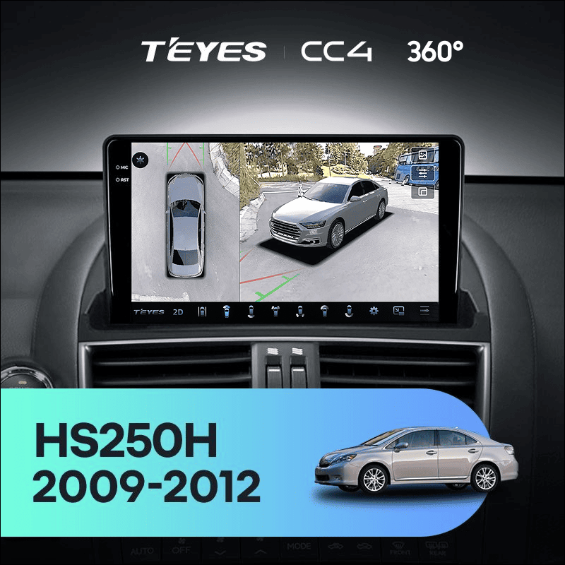 Штатная магнитола Teyes CC4 360 6/64 Lexus HS250H F10 (2009-2012)