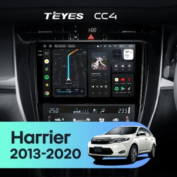 Штатная магнитола Teyes CC4 8/128 Toyota Harrier XU60 (2013-2020) F1