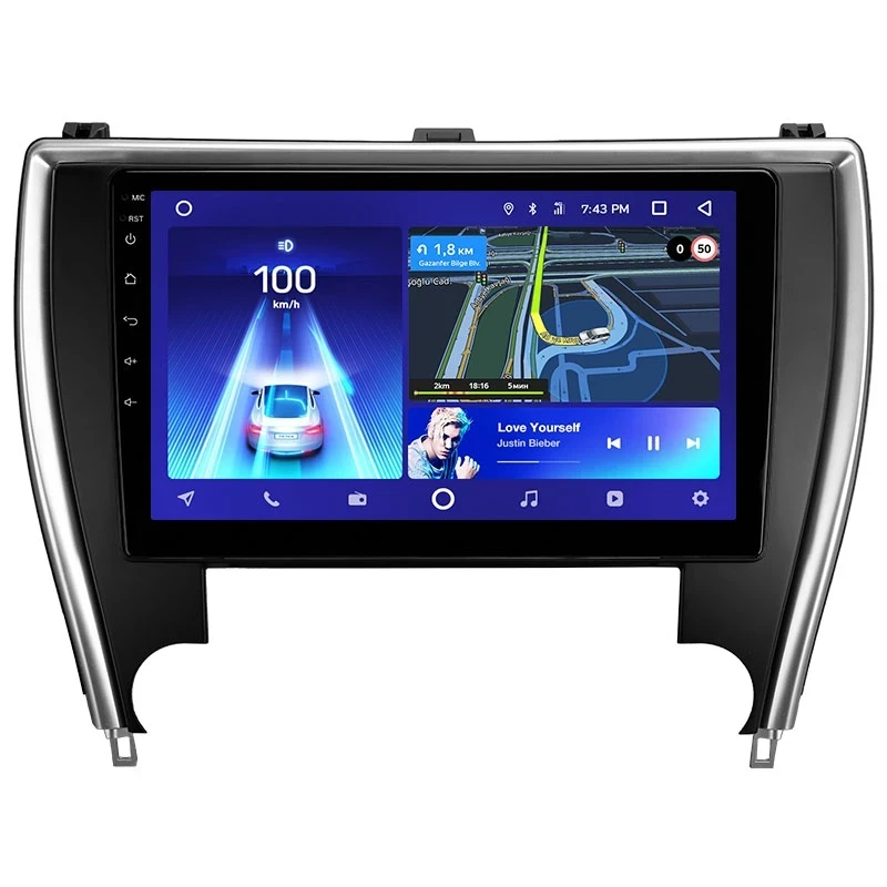 Переходная рамка Toyota Camry 7 XV 50 55 (2014-2017) Америка F5 (10")