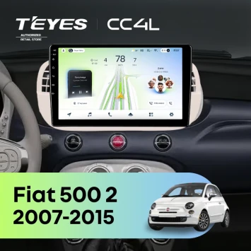 Штатная магнитола Teyes CC4L 6/64 с DTS Fiat 500 2 (2007-2015)
