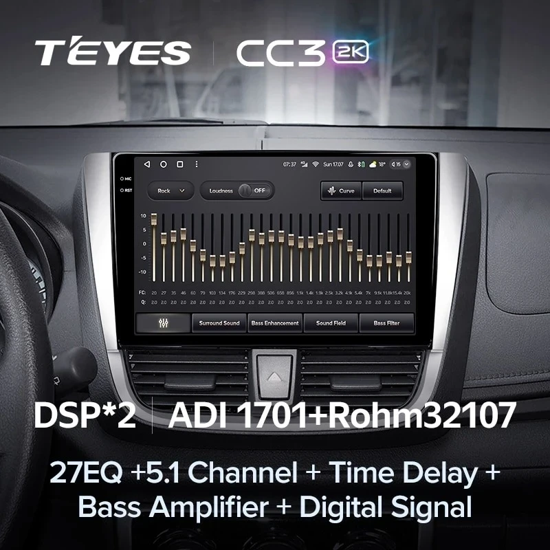 Штатная магнитола Teyes CC3 2K 6/128 Toyota Yaris L (2016-2019)