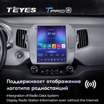 Штатная магнитола Tesla style Teyes TPRO 2 6/128 Kia Sportage 3 SL (2010-2016) Тип-AВ