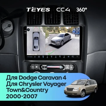Штатная магнитола Teyes CC4 360 8/128 Dodge Caravan 4 (2000-2007) Тип-B